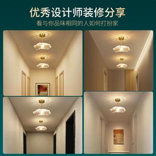 璃过玻道灯走帽廊灯现代简约阳吊灯楼梯衣间入户玄关吸320顶灯台L
