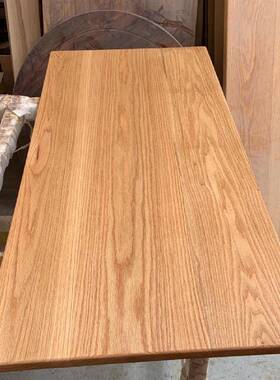 北美樱桃木原木桌白面板书桌板蜡木黑吧台板胡桃餐桌红白橡KNO木