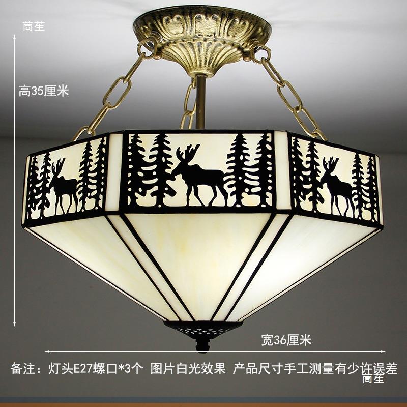 玻璃灯地海简约现代669格风卧室阳台走廊楼梯中吸顶灯具吊吊灯