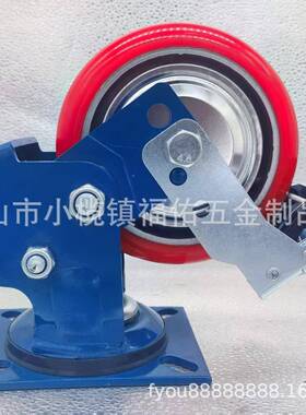 中型双弹簧减震轮45寸FYJZ016寸寸8U灰色P重型减震耐磨静音寸推车