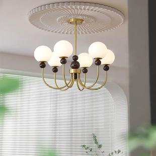 法式 古250客厅书房南洋衣帽灯 中古风吊灯魔豆间复奶灯油风美式