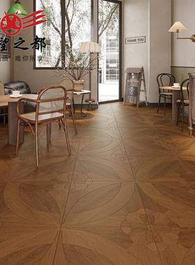 复古拼花6地木00x1200mm木纹瓷砖厂标客厅台卧室原阳奶油风仿木板