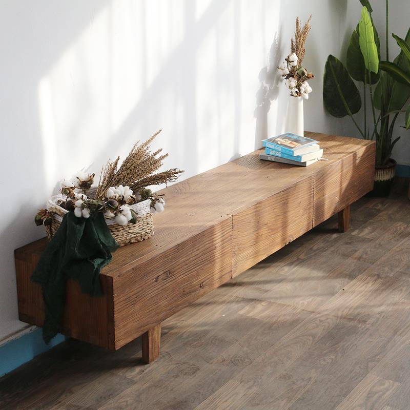 9U老榆木电视1柜全实木装储物柜客厅斗柜整悬空吊柜民古宿家具复