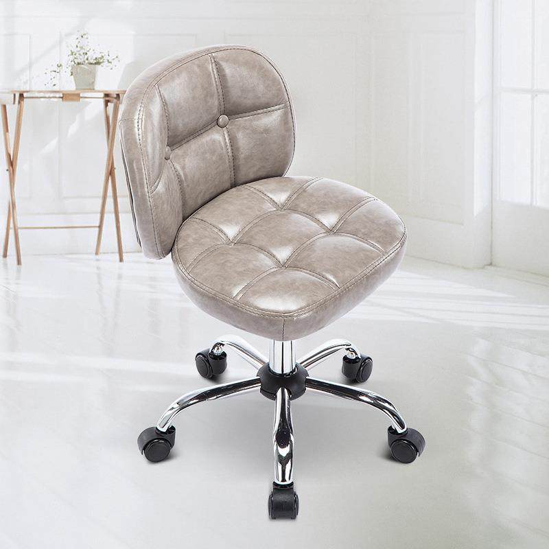 电脑凳子家用椅小型带靠PFA背升降转学生书桌公书房办写字滑轮椅