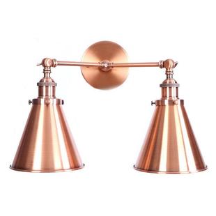 lof643复古工业风t餐过道楼走梯廊阳台简约创意厅酒吧铁艺双头壁