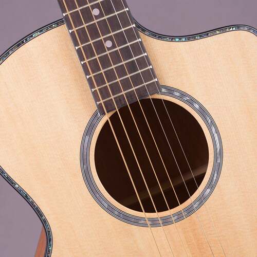 38寸单板民谣吉他 初学者亮光无标guitar 云杉面单沙比利木吉他