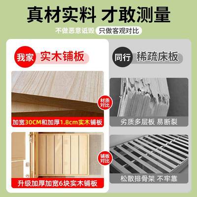 实木床简约现代18卧室双人米床1.5米经济人床1.2出单X-1206租房型