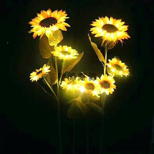 17苇地灯公园街 L户ED向日装 葵地插灯防水外地插插灯草坪灯芦YJ