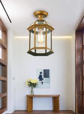 简约户外防水吊大FUI灯院室外阳台阳光房架凉廊亭灯庭门口亭子吸