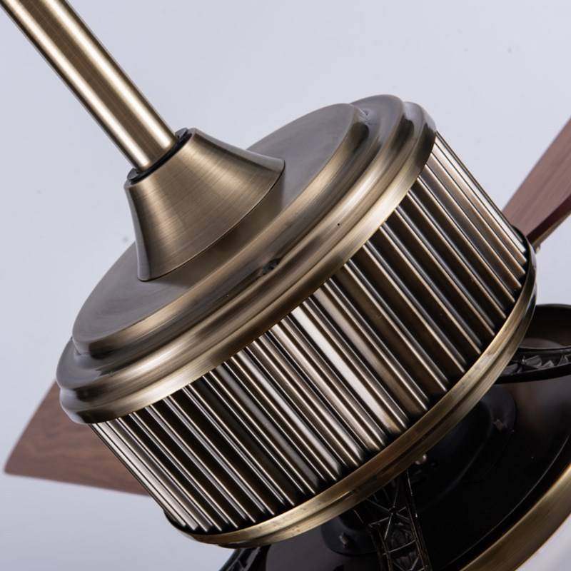 复古风扇灯工业吊扇灯餐厅客厅带灯电扇家用吸顶美式电风扇吊灯