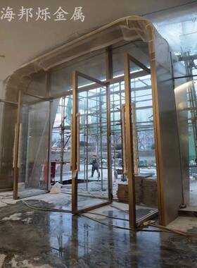 上海厂家制作不锈钢广告招牌 售楼部大门装修304不锈钢门套装饰板