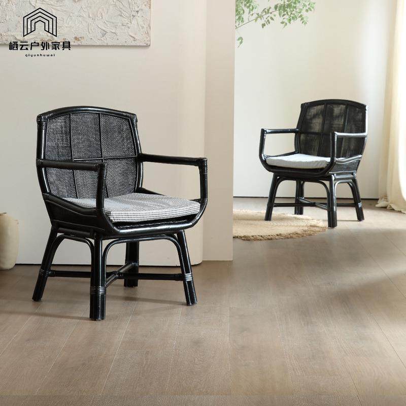 民宿QY-001日式天然藤发编椅沙台复古休闲单人椅休靠闲椅阳家用背,商业/办公家具,商用藤编家具,淘宝优惠券,粉丝福利购,淘宝优惠卷