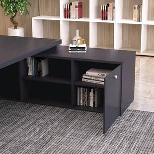 公桌组合办公室具老板大椅班台简约现代轻奢经理总SMJ-15裁单办人