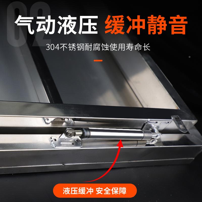 301444不锈钢修门楼顶口检修口防雨水盖屋面天井上人检检修阁楼天
