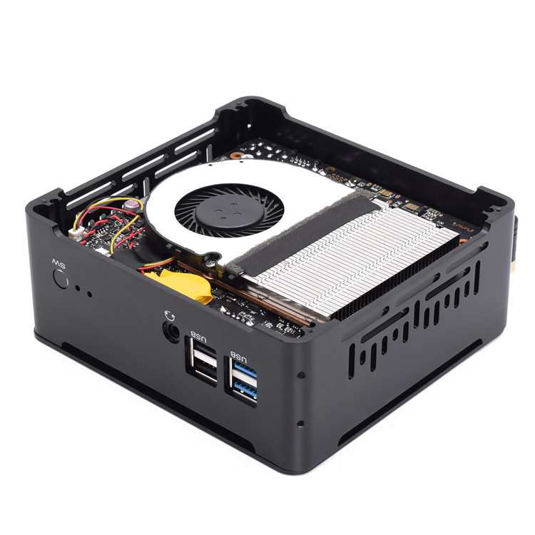 电脑主机i7-8565U四核办公商用mini瘦客户机nuc台式机商务办公