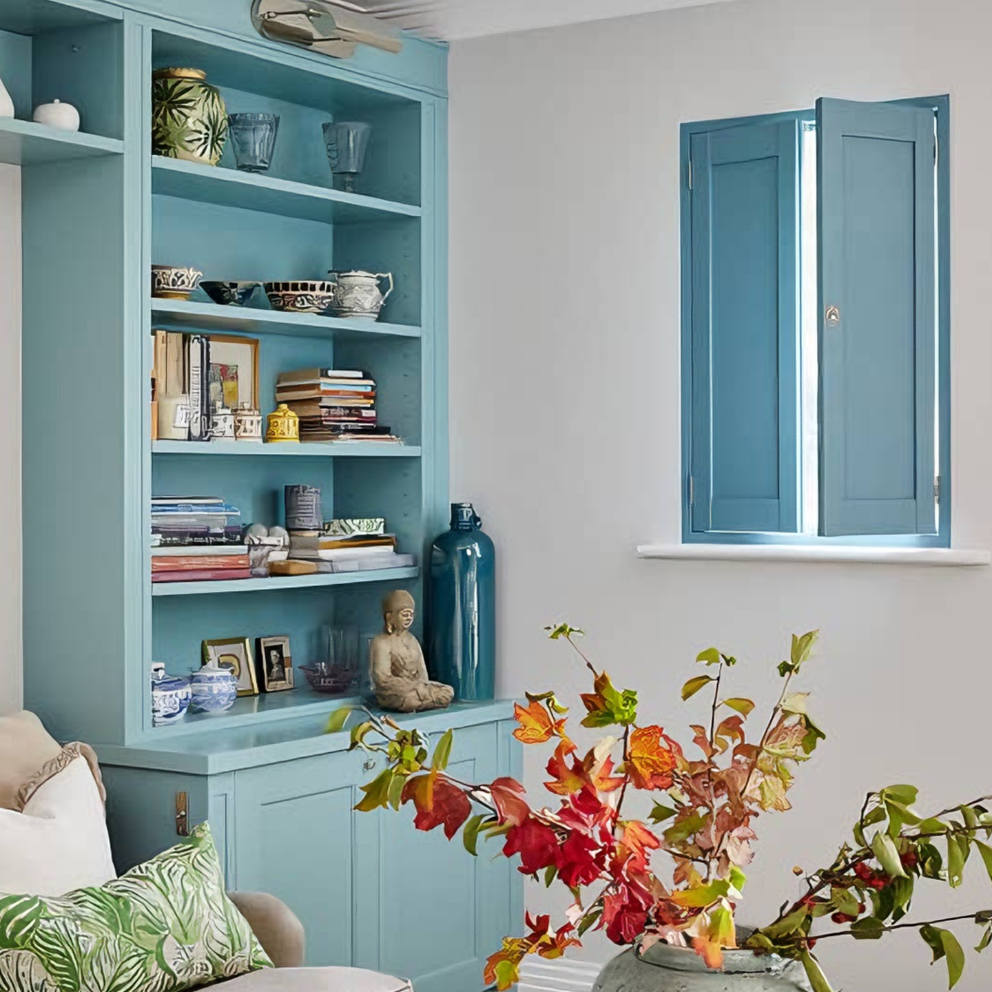 holyea美式实木折叠隔断门窗