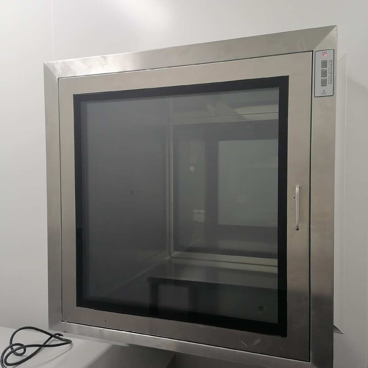 304不锈钢传递窗机械电子互锁传递柜消毒实验室无尘车间传递箱口