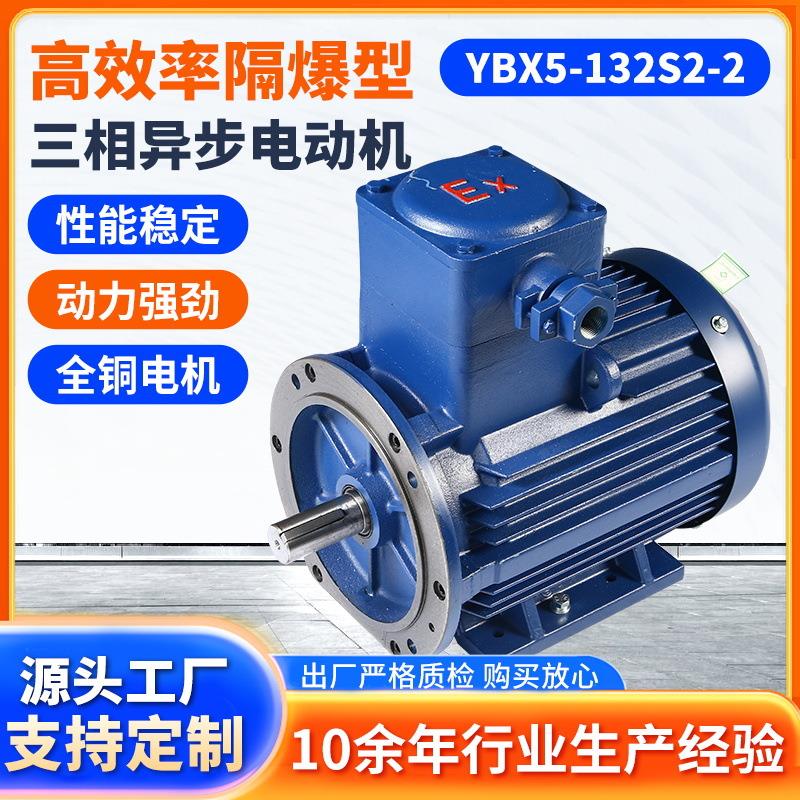 YBX5-132S2-2隔爆型三相异步电机7.5W立式高效率电机