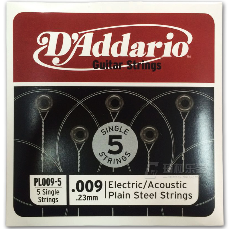美产达达里奥 民谣木吉他电吉他通用一F弦1弦单弦 009 012散弦