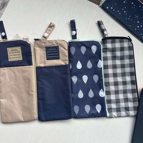 日韩装雨伞收纳包手拎雨伞袋吸水便携手提可悬挂干湿雨伞套保护袋