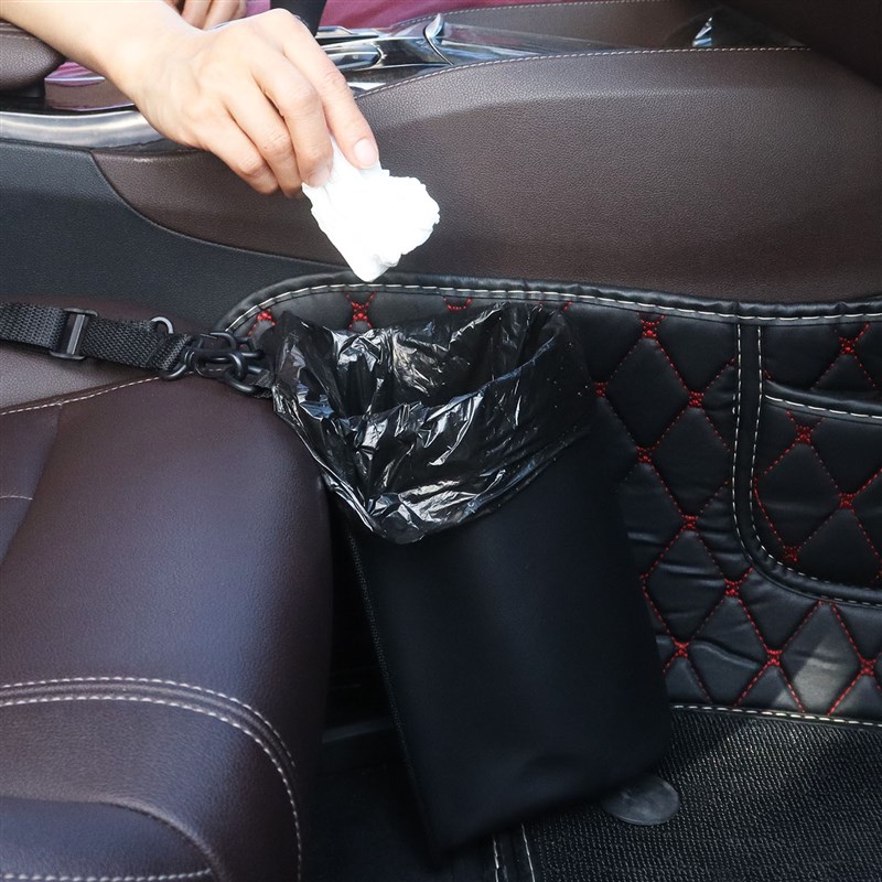 车载垃圾桶汽车内用垃圾袋大容量前后排多功能储物T袋汽车收纳用