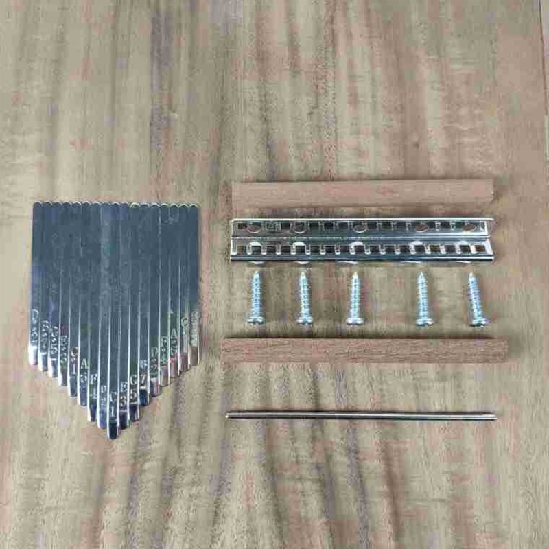 刻字琴键kalimba17音卡林巴弹片 拇指琴X拨片钢印音阶