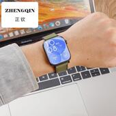 SYA 适用华为手表watchfit3 Fit4Pro表带磁吸真皮SLO B19男女腕带