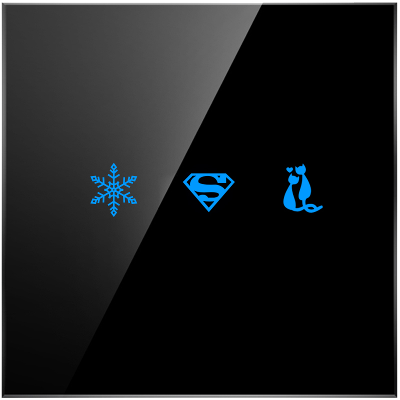 触摸遥控开关无线遥控面板免布线接收器模块家用随意贴开关灯220V