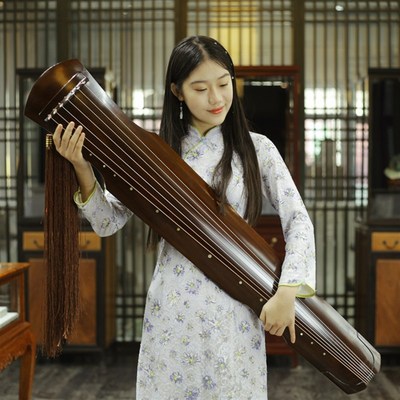 古琴伏羲式生漆古琴混沌 落霞 仲尼式手工古琴初学演奏古琴