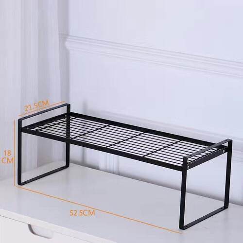 厨房橱柜台面多层l铁艺置物架放锅架调味料收纳架碗架桌上多用书