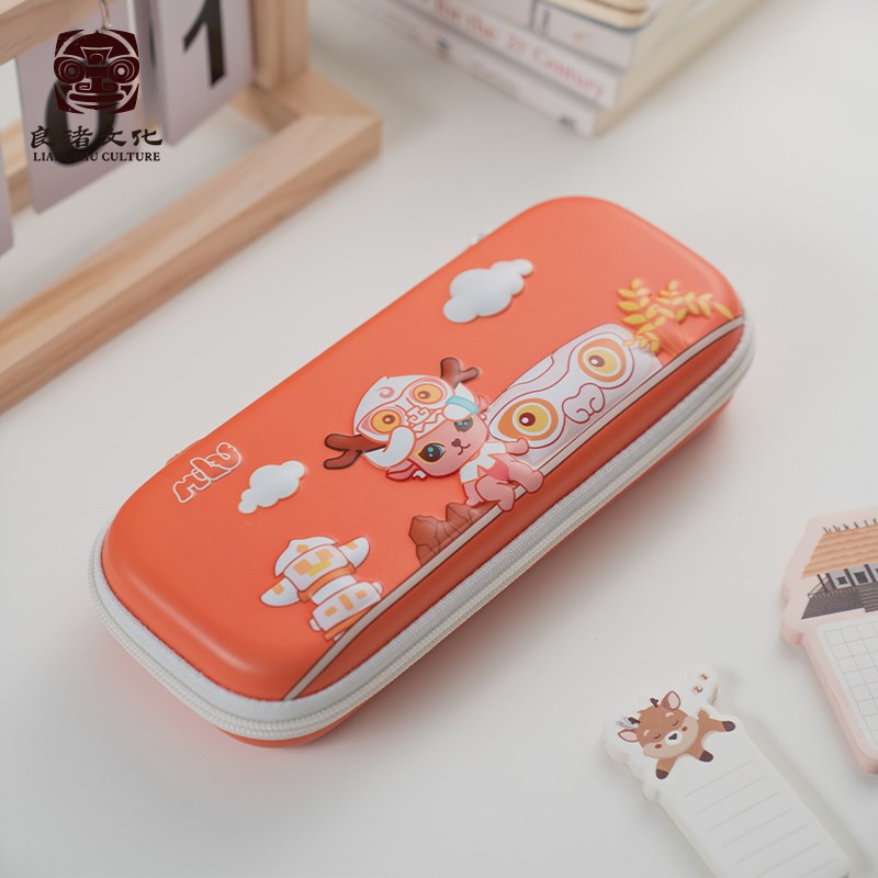 良渚博物院 新款MiLu笔袋可爱小学生文具盒儿童多功能大容量笔盒