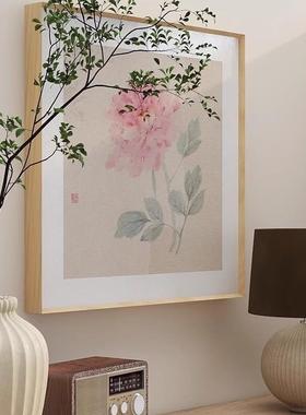 新中式客厅工笔室花鸟JAT装饰画餐厅挂画入玄关壁画书法茶墙中户