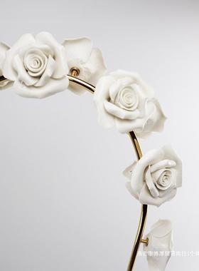 AL101267欧式时大理石客厅玄关摆件家居样板房书尚房软装饰品工品