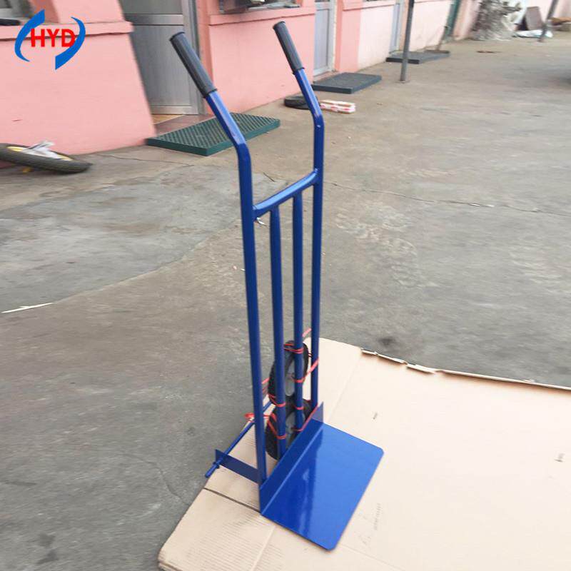 青岛厂家手售拉瓶货HT1512车货仓车销气手推车液化钢瓶推车老虎车