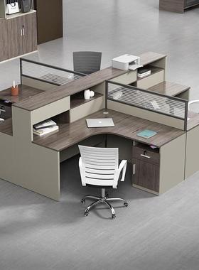 职员带办公桌椅XJ2003组办合员公室工单人电脑桌抽屉文件柜书桌