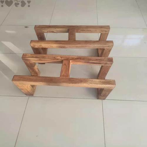 #老YBW榆木实木桌腿桌支架老榆桌腿原木木结桌腿台脚实厂家脚直直