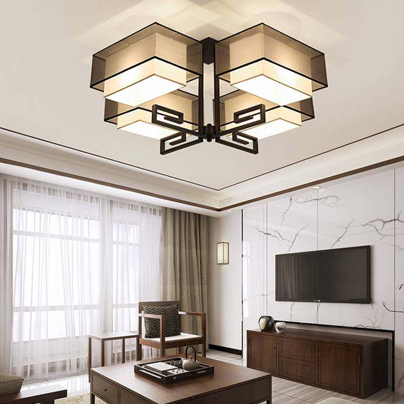 新中式灯具主卧室新款中国风2020灯饰客厅现代简约风格LED吸顶灯