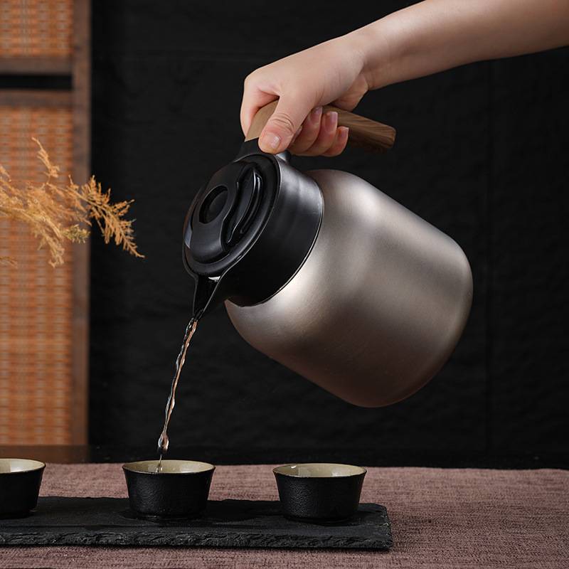 316家用焖茶壶老白茶闷泡壶不锈钢茶水分离保温水壶大容量泡茶壶