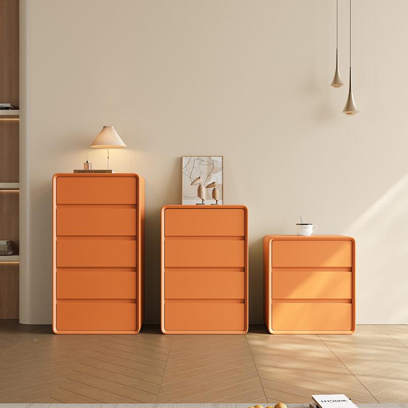 奶油风实木四五三斗柜客厅抽屉柜柜储A03款斗现物柜卧室简约代收