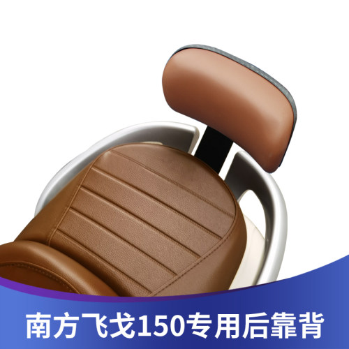 适用于南方摩托飞戈15o0加大后靠背NF150T-3改装皮靠垫带支架配件