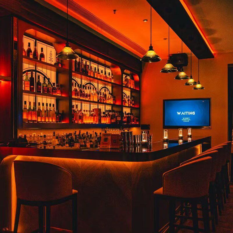 定制工业风酒吧咖啡健身房台球餐饮店前台接待吧台桌收银台柜转角