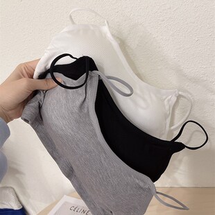 2021新款 透气聚拢文r胸小胸少女内衣女一体胸垫美背抹胸1172