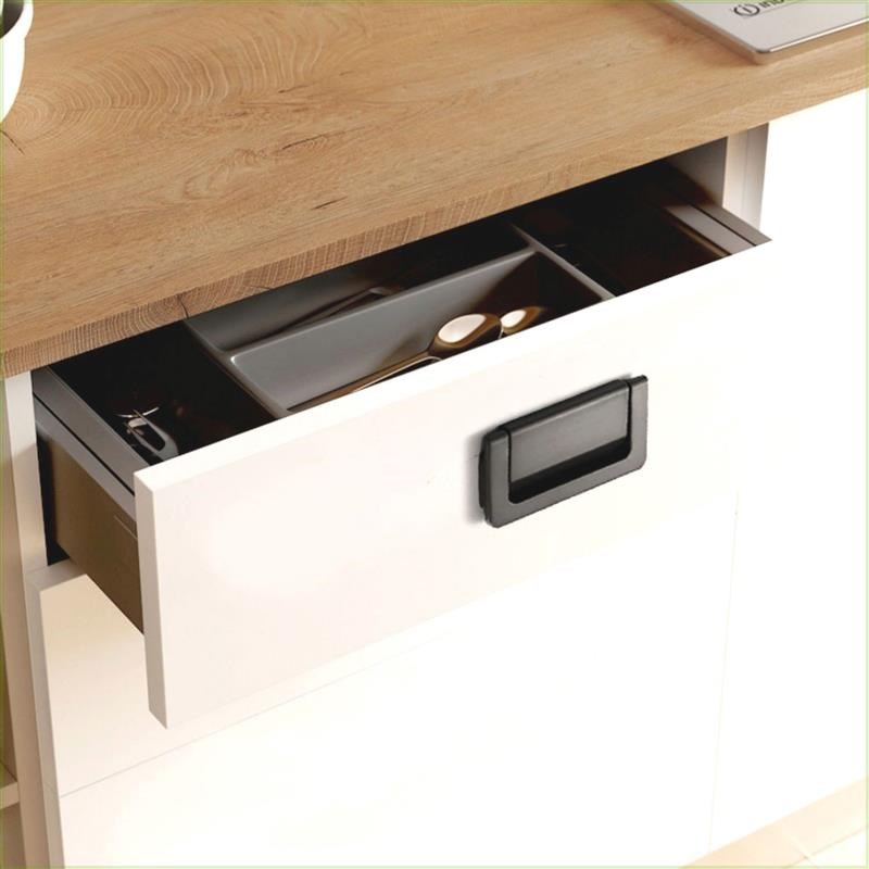 床头柜抽屉拉手黑色平板暗拉扣榻榻米隐藏形明装现代简约抽屉把手