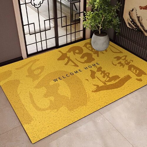 金色地垫入户门垫乔迁脚垫防滑耐脏D可擦免洗进门蹭土PVC丝圈地毯