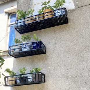 欧式挂式壁挂阳台花架子上墙花盆架室内家用墙壁装饰置物架悬挂式