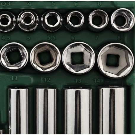 52件6.3MM系列套筒组套修车工具套装SATA世达09002小飞棘轮扳手