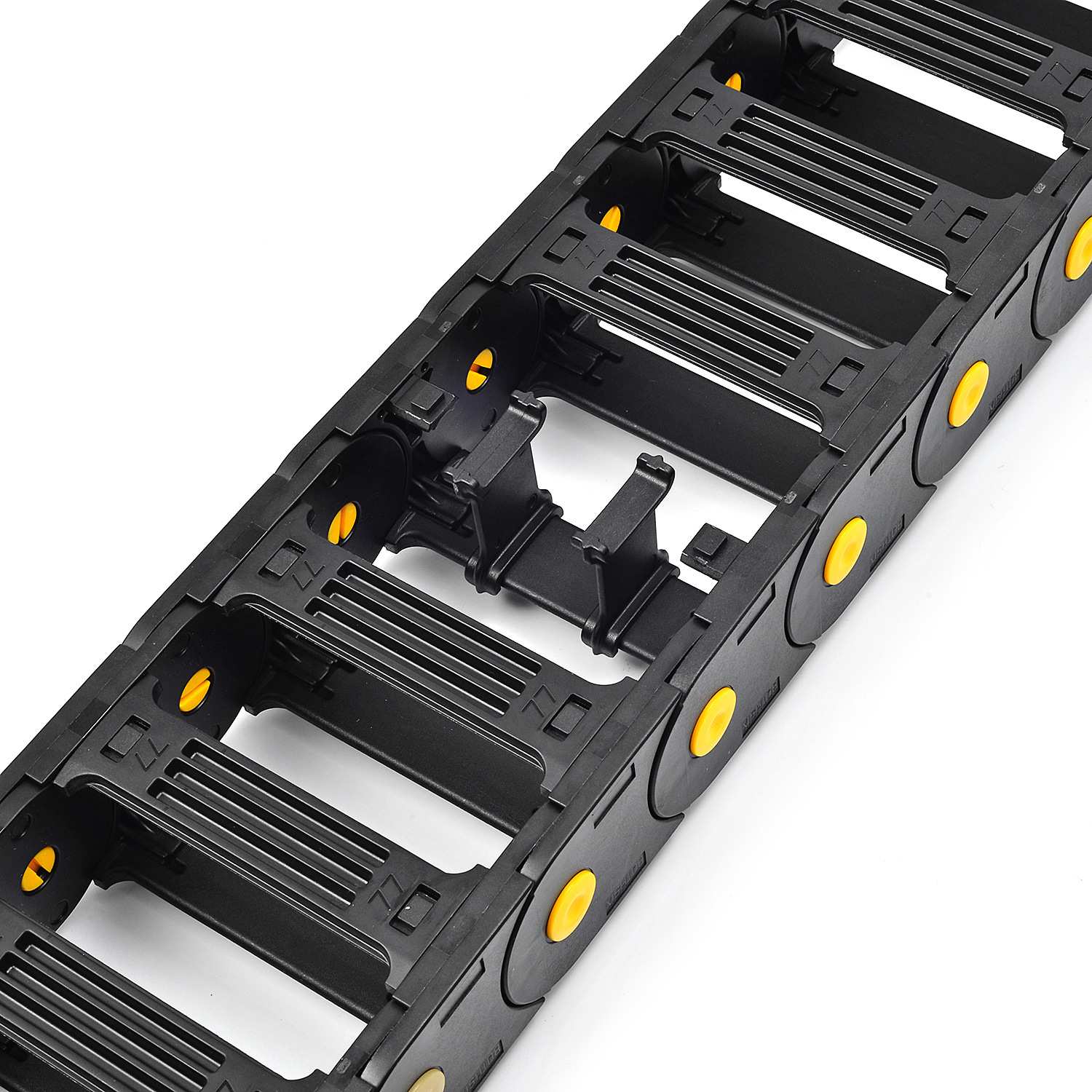 增强黄点HD45系列BOTHSIX拖链跨度不塌腰尼龙坦克链高负载