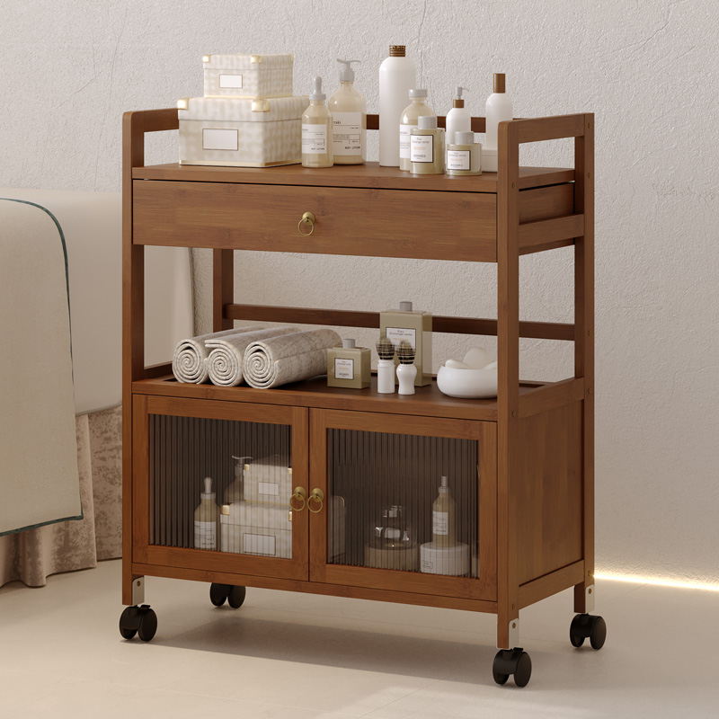 美容院专用小推车置物架仪器架多功E能收纳架理发店烫染美甲工具