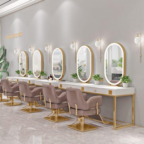 影楼专业化妆台彩妆头疗店梳妆台养发馆镜台发廊专用美发店双面镜,商业/办公家具,美容/影楼镜台,淘宝优惠券,粉丝福利购,淘宝优惠卷