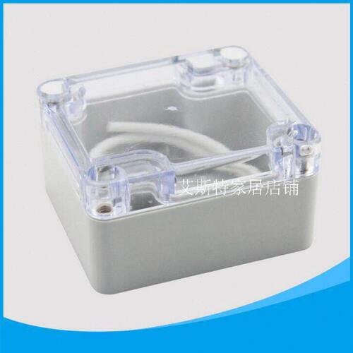 63*58*35mm  塑料防水盒 工业灰 F20-T线路板盒 透明端子盒